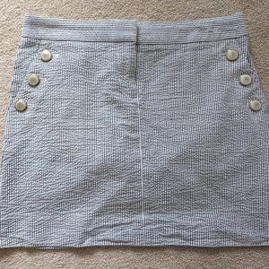 J.Crew Seersucker Mini Skirt Size 0